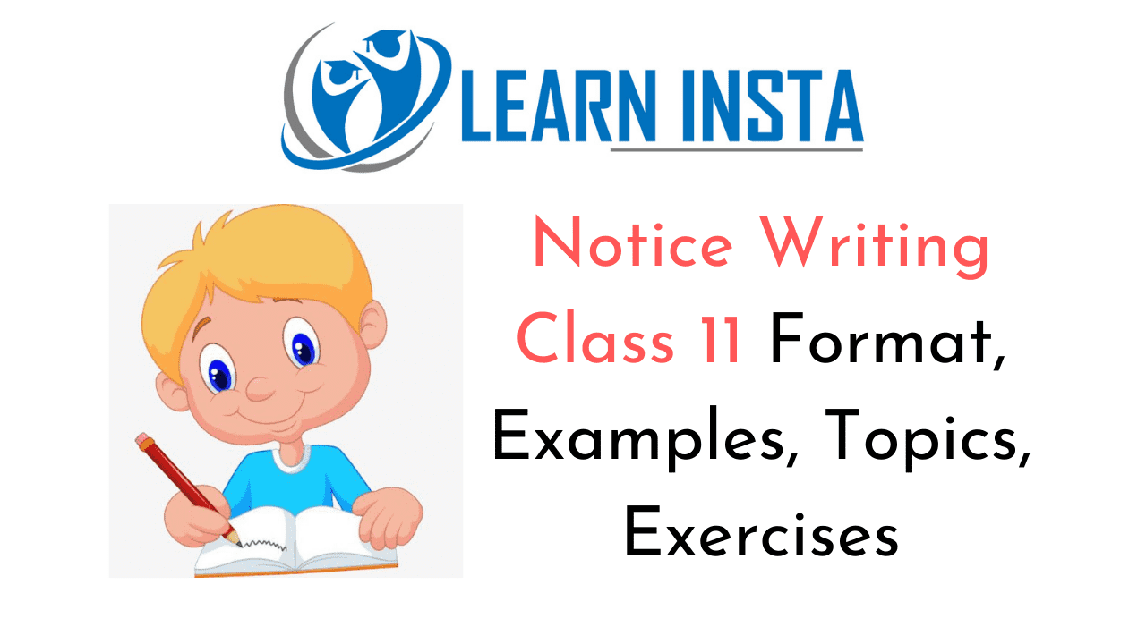 Notice Writing Class 25 Format, Examples, Topics, Exercises