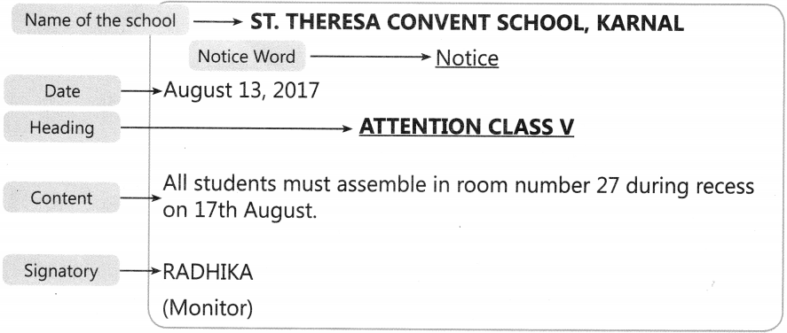 Notice Writing Class 5 Format, Examples, Topics, Exercises 3