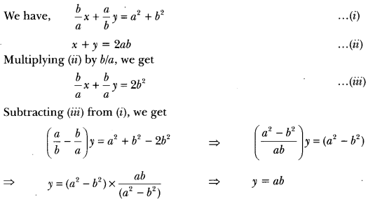 Pair of Linear Equations in Two Variables Class 10 Extra Questions Maths Chapter 3 with Solutions Answers 16