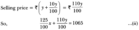 Pair of Linear Equations in Two Variables Class 10 Extra Questions Maths Chapter 3 with Solutions Answers 53