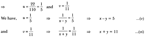 Pair of Linear Equations in Two Variables Class 10 Extra Questions Maths Chapter 3 with Solutions Answers 58