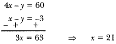 Pair of Linear Equations in Two Variables Class 10 Extra Questions Maths Chapter 3 with Solutions Answers 65