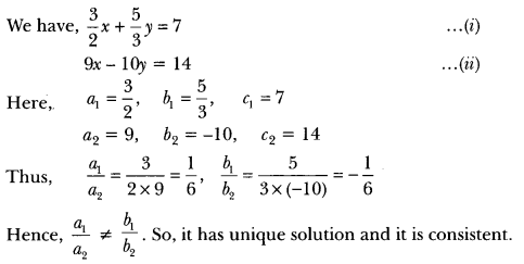 Pair of Linear Equations in Two Variables Class 10 Extra Questions Maths Chapter 3 with Solutions Answers 8