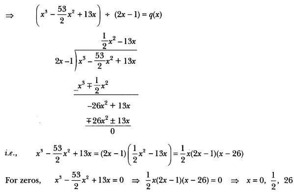 Polynomials Class 10 Extra Questions Maths Chapter 2 with Solutions Answers 25