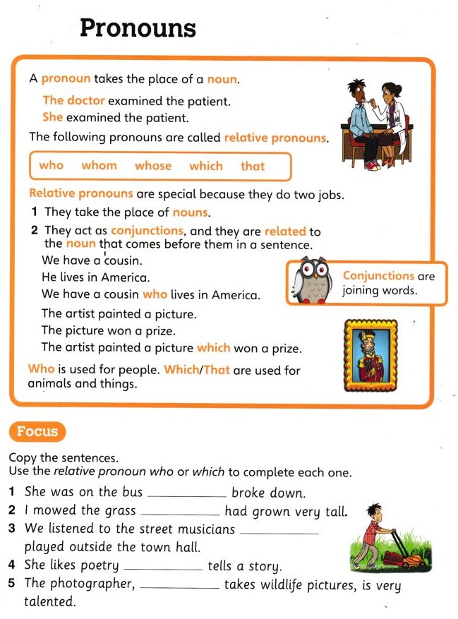 Worksheet Of Pronoun For Class 5