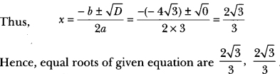 Quadratic Equations Class 10 Extra Questions Maths Chapter 4 with Solutions Answers 16