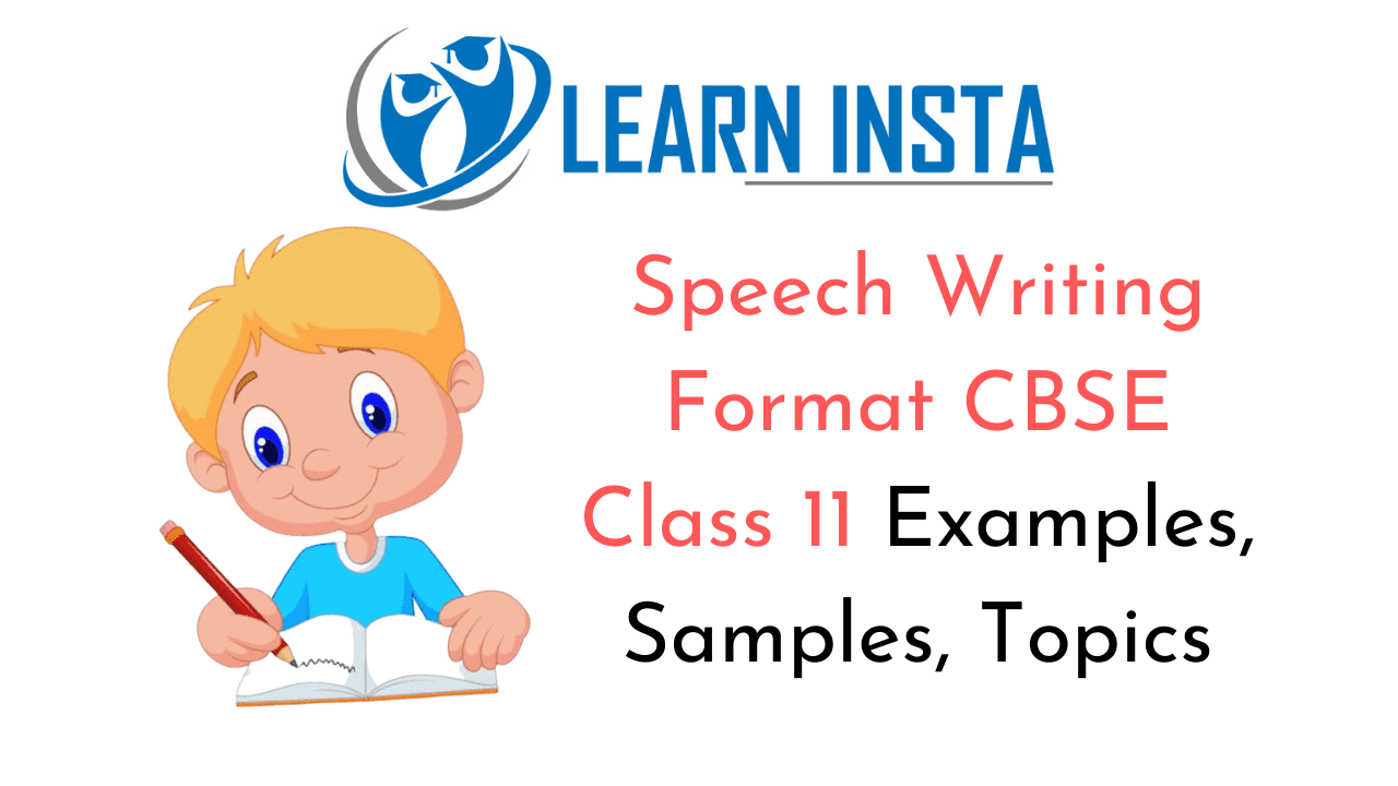 Speech Writing Format CBSE Class 11