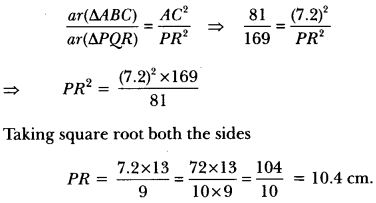 Triangles Class 10 Extra Questions Maths Chapter 6 with Solutions Answers 11