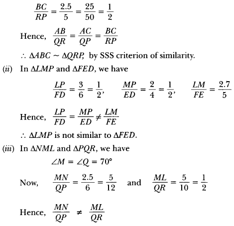 Triangles Class 10 Extra Questions Maths Chapter 6 with Solutions Answers 24