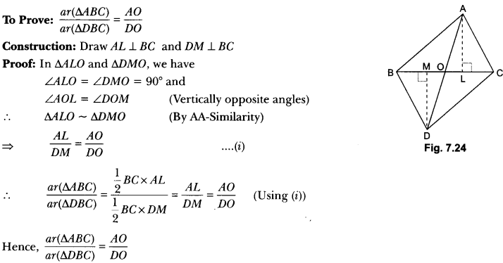 Triangles Class 10 Extra Questions Maths Chapter 6 with Solutions Answers 33