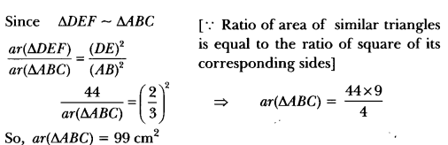 Triangles Class 10 Extra Questions Maths Chapter 6 with Solutions Answers 4