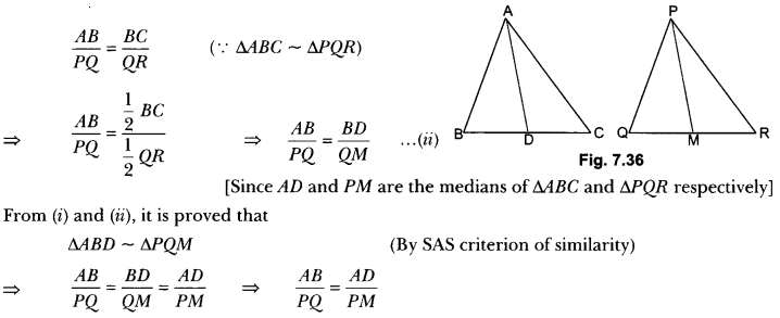 Triangles Class 10 Extra Questions Maths Chapter 6 with Solutions Answers 47