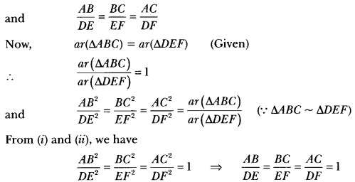 Triangles Class 10 Extra Questions Maths Chapter 6 with Solutions Answers 52