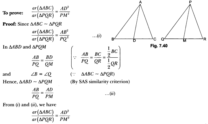 Triangles Class 10 Extra Questions Maths Chapter 6 with Solutions Answers 53