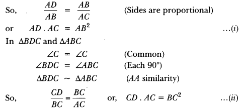 Triangles Class 10 Extra Questions Maths Chapter 6 with Solutions Answers 68