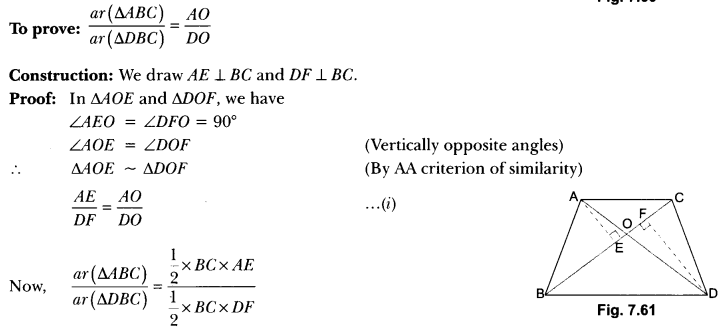 Triangles Class 10 Extra Questions Maths Chapter 6 with Solutions Answers 81