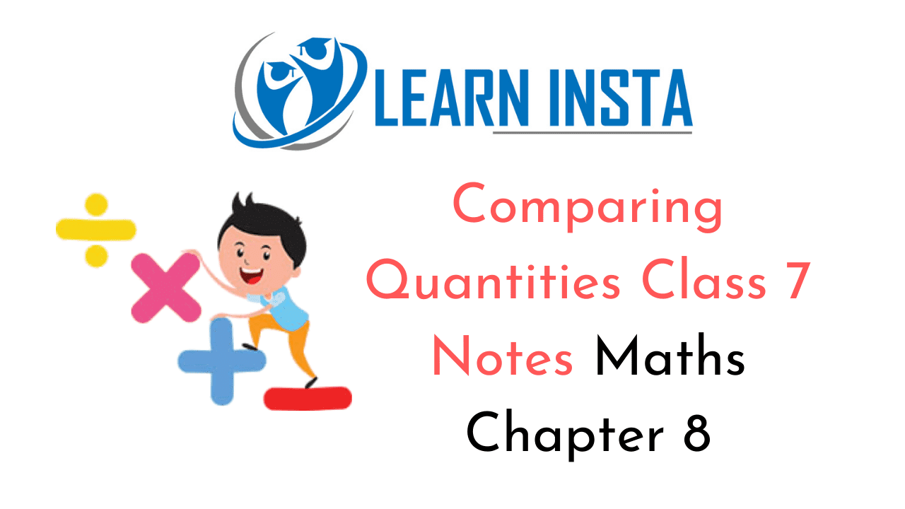 Comparing Quantities Class 7 Notes