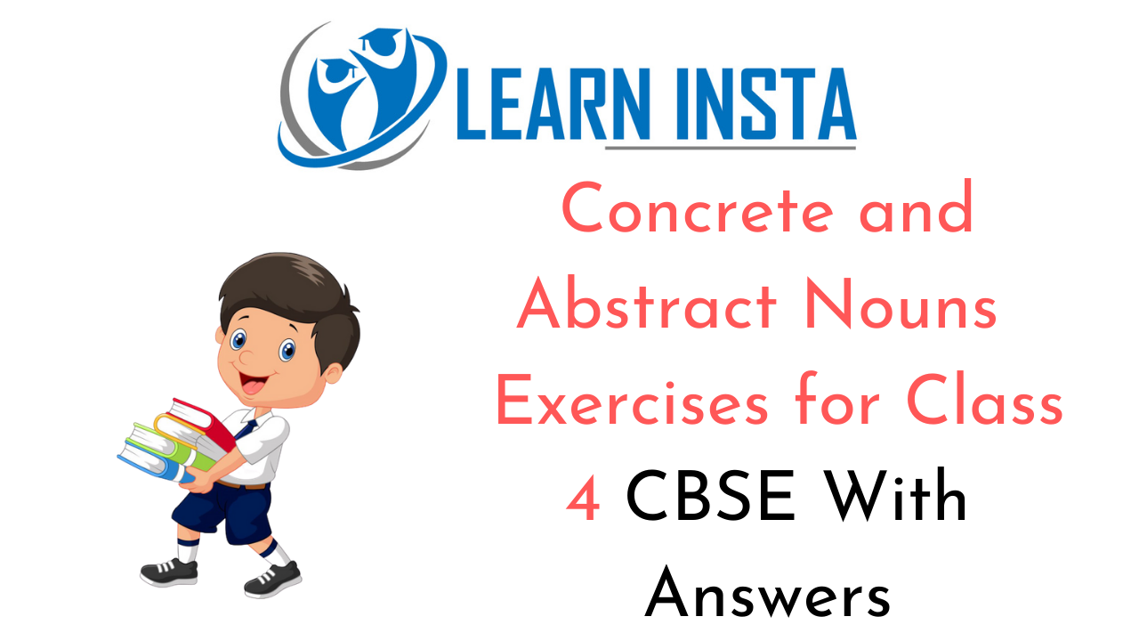 Concrete And Abstract Nouns Worksheets Middle School