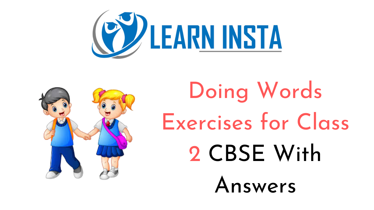 Doing Words Worksheet Exercises for Class 2 Examples with Answers CBSE 1
