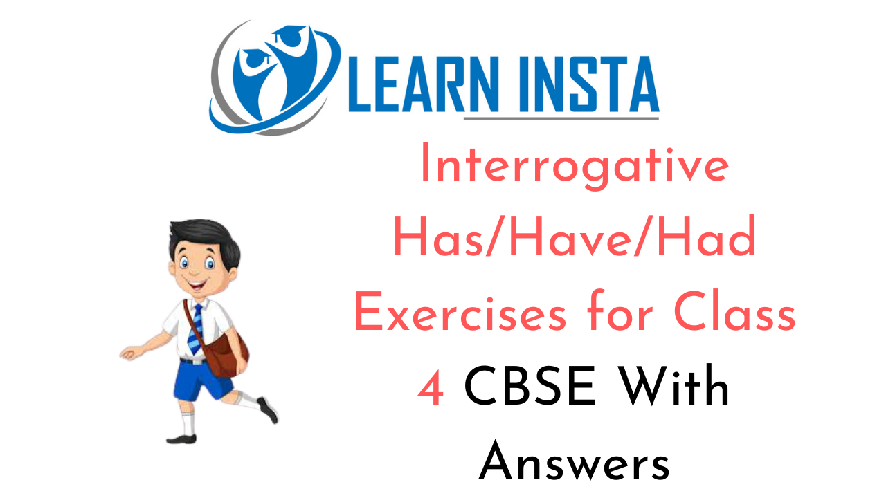 Has Have Had Exercise For Class 4 CBSE with Answers