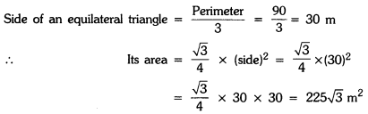 Heron’s Formula Class 9 Extra Questions Maths Chapter 12 with Solutions Answers 1