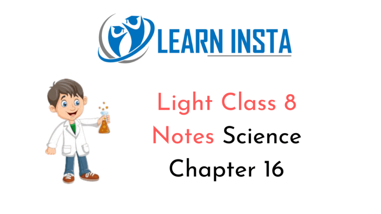 8th class physical science light lesson notes