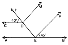 Lines and Angles Class 9 Extra Questions Maths Chapter 6 with Solutions Answers 16