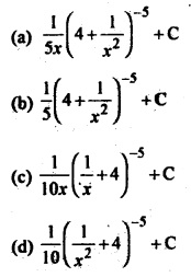 MCQ Questions for Class 12 Maths Chapter 7 Integrals with Answers