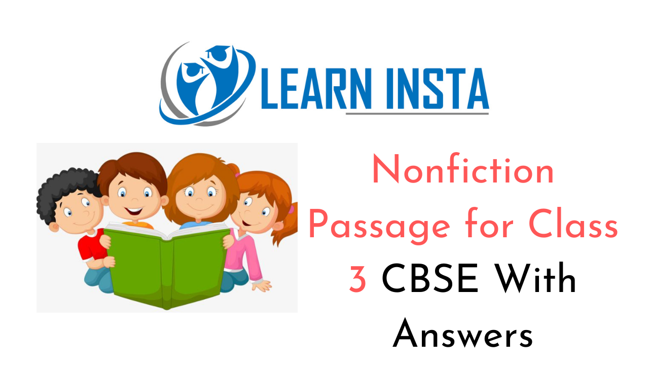 Nonfiction Passages for Class 3 CBSE With Answers