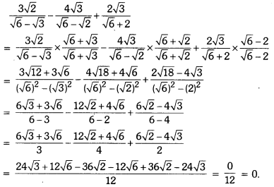 Number Systems Class 9 Extra Questions Maths Chapter 1 with Solutions Answers 1.2