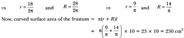 Surface Areas and Volumes Class 10 Extra Questions Maths Chapter 13 with Solutions Answers 11