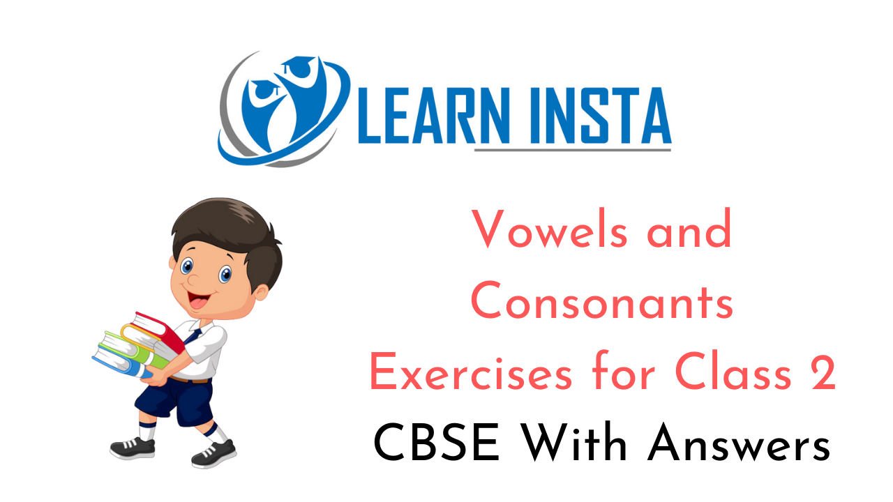 Vowels and Consonants Worksheet Exercises for Class 2 Examples with Answers CBSE 1