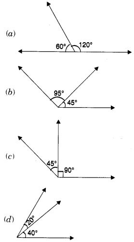 MCQ Questions for Class 7 Maths Chapter 5 Lines and Angles with Answers 5