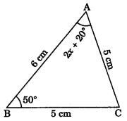 MCQ Questions for Class 9 Maths Chapter 7 Triangles with Answers 1