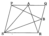 areas of parallelograms and triangles class 9 mcq