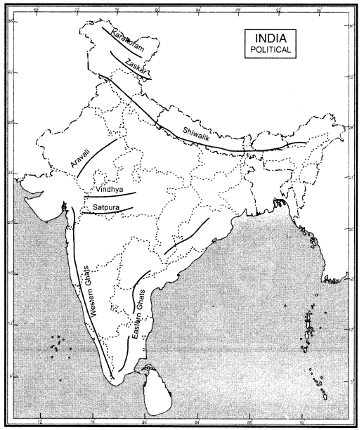 Class 9 Geography Chapter 2 Extra Questions Physical Features of India img-1