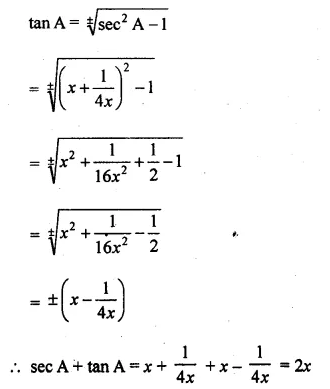 ML Aggarwal Class 10 Solutions for ICSE Maths Chapter 18 Trigonometric Identities Chapter Test Q15.1