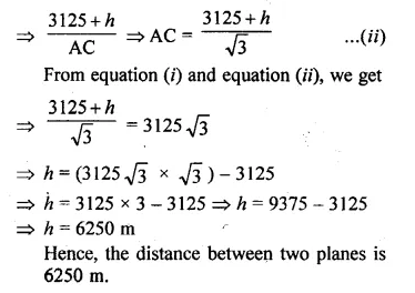 ML Aggarwal Class 10 Solutions for ICSE Maths Chapter 20 Heights and Distances Ex 20 Q16.2