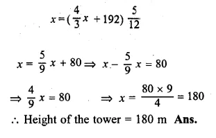 ML Aggarwal Class 10 Solutions for ICSE Maths Chapter 20 Heights and Distances Ex 20 Q21.2