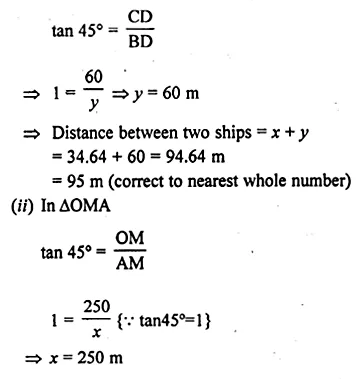 ML Aggarwal Class 10 Solutions for ICSE Maths Chapter 20 Heights and Distances Ex 20 Q29.2