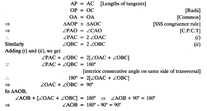 NCERT Solutions for Class 10 Maths Chapter 10 Circles Ex 10.2 12