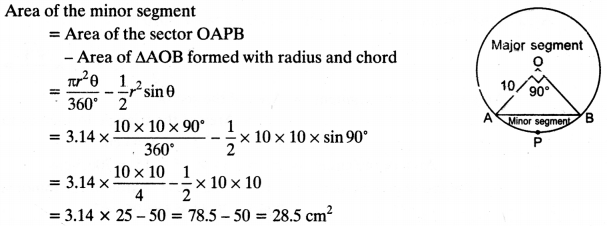 NCERT Solutions for Class 10 Maths Chapter 12 Areas Related to Circles Ex 12.2 4