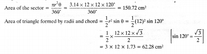 NCERT Solutions for Class 10 Maths Chapter 12 Areas Related to Circles Ex 12.2 7