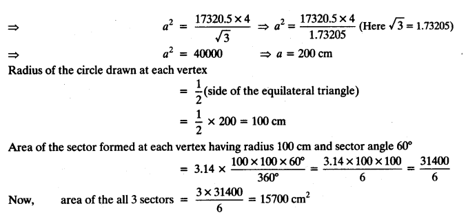 NCERT Solutions for Class 10 Maths Chapter 12 Areas Related to Circles Ex 12.3 15