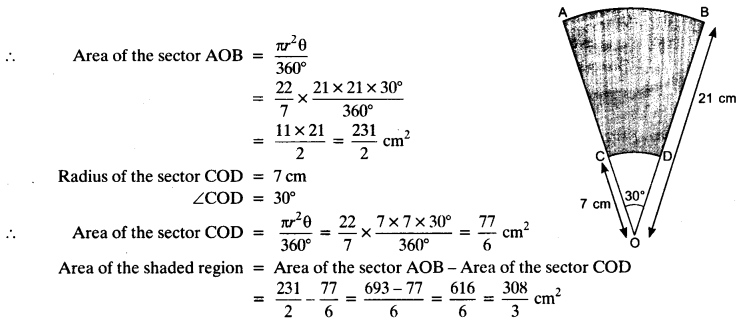 NCERT Solutions for Class 10 Maths Chapter 12 Areas Related to Circles Ex 12.3 21