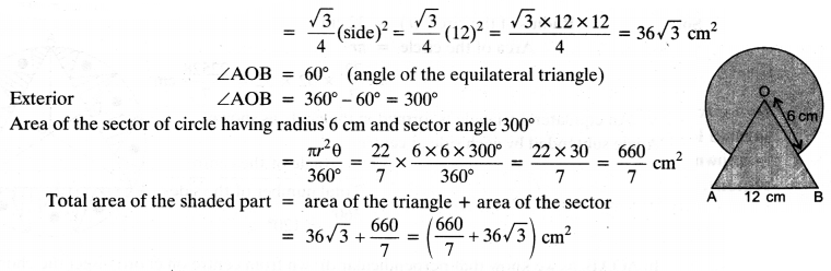 NCERT Solutions for Class 10 Maths Chapter 12 Areas Related to Circles Ex 12.3 3