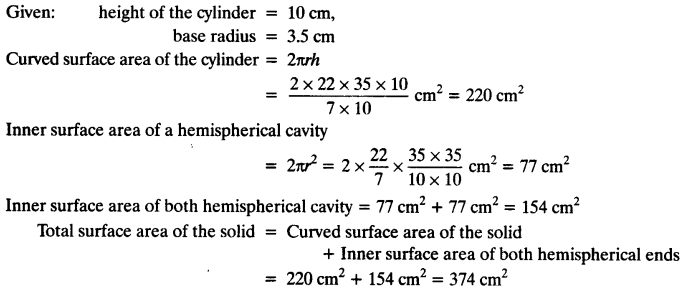 NCERT Solutions for Class 10 Maths Chapter 13 Surface Areas and Volumes Ex 13.1 14