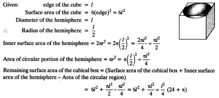 NCERT Solutions for Class 10 Maths Chapter 13 Surface Areas and Volumes Ex 13.1 6
