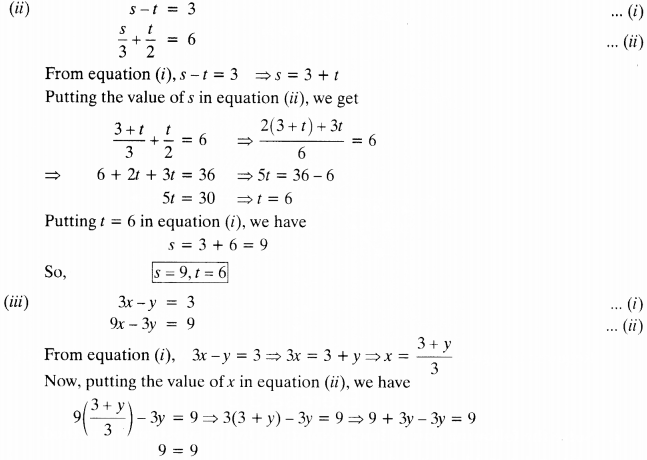 NCERT Solutions for Class 10 Maths Chapter 3 Pair of Linear Equations in Two Variables Ex 3.3 2