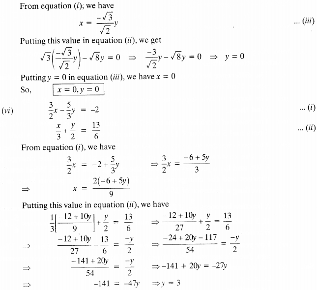 NCERT Solutions for Class 10 Maths Chapter 3 Pair of Linear Equations in Two Variables Ex 3.3 4